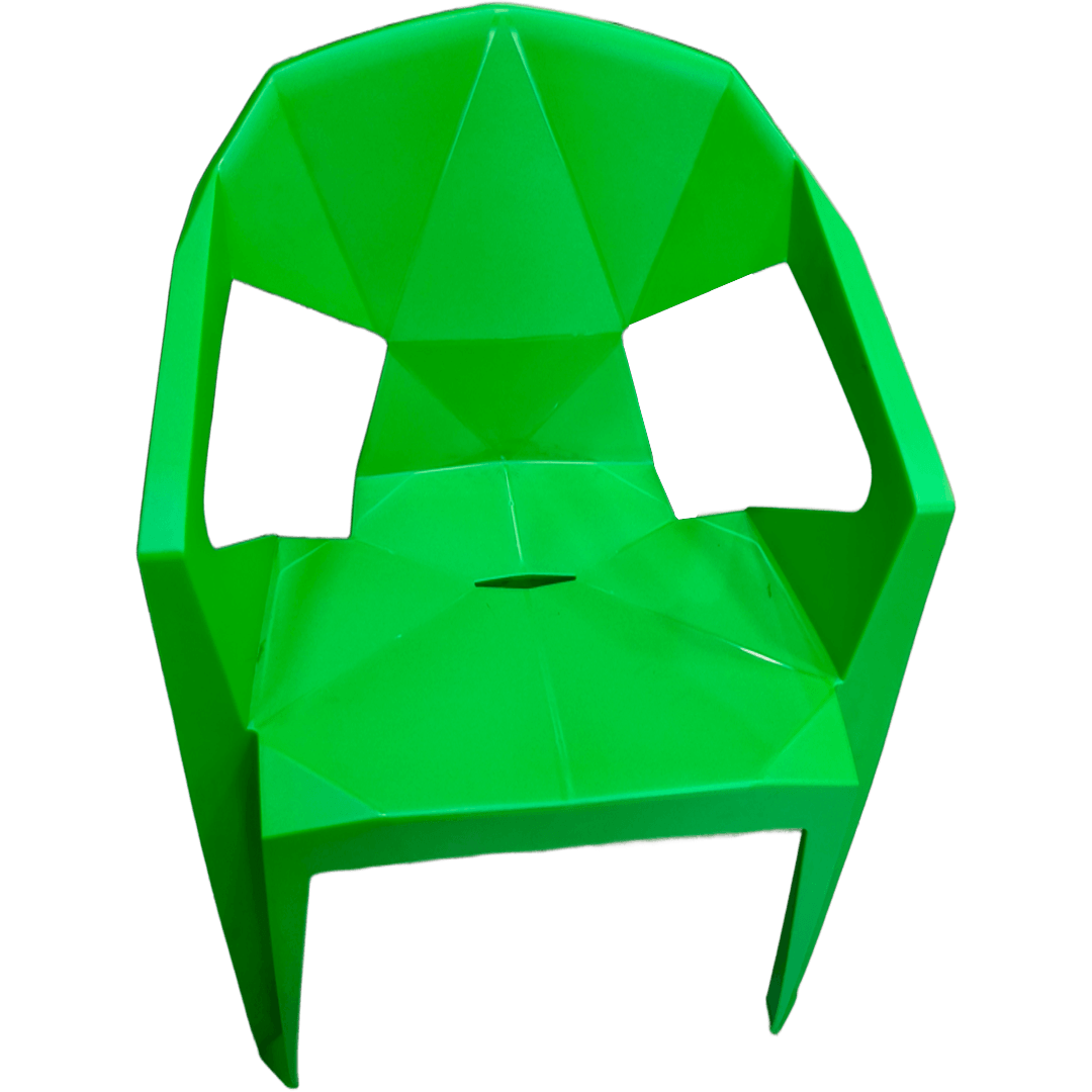 silla-verde (1) SILLA GEOMETRICA VERDE MANZANA XL-6005 - Image 1