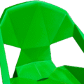 SILLA GEOMETRICA VERDE MANZANA XL-6005 - Image 2