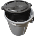 TANQUE MULTIUSOS GRIS ANDECOL 80LTS C/TAPA REF: MP0235 - Image 2